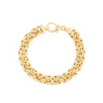 Bracciale Bizantina Piatta oro