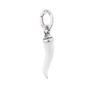 Charm Cornetto Smaltato Bianco