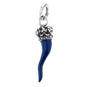 Pendente Cornetto Smaltato Blu