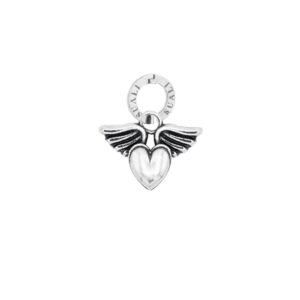 Charm Cuore con ali