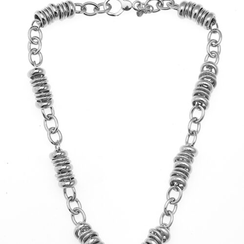 Collana catena con anelli