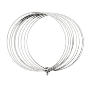 Bracciale 9 cerchi filo tondo