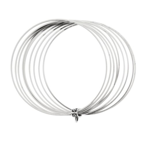 Bracciale 9 cerchi filo tondo