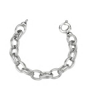 Bracciale Maglia Ovale Puntinata
