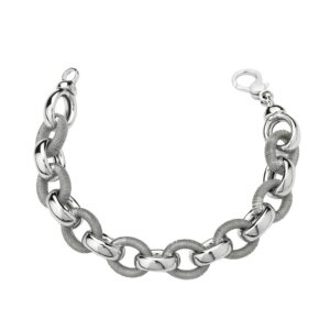Bracciale Maglia Ovale Alternata