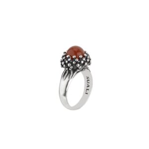Anello "Luna" Corniola