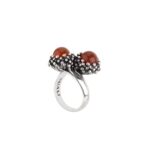 Anello "Luna" Contrariè Corniola