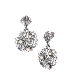 Orecchini "Corallo" con perline