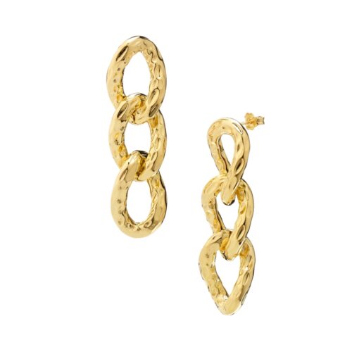 Orecchini maglia Grumetta battuta girata