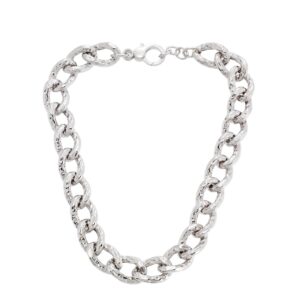 Collana maglia Grumetta battuta girata