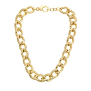 Collana maglia Grumetta battuta girata