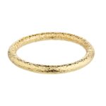 Bracciale Rigido Canna Battuta Ø 8 mm dorato