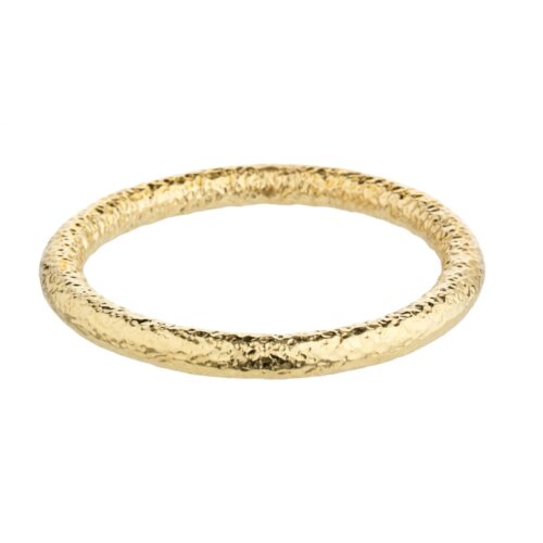 Bracciale Rigido Canna Battuta Ø 8 mm dorato