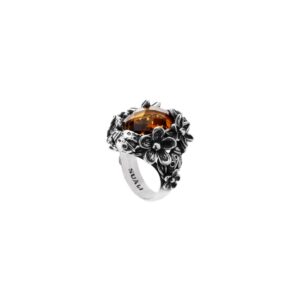 Anello "Primavera" Gemma Topazio Ovale Idrotermale