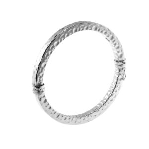 Bracciale cerchio "Tube" canna quadra 8x8 martellata