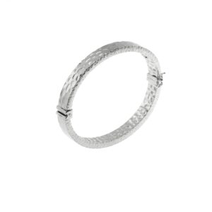 Bracciale ovale "Tube" canna 10x5 martellata