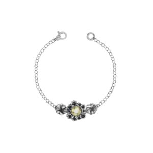 Bracciale "Quadrifoglio" con gemma