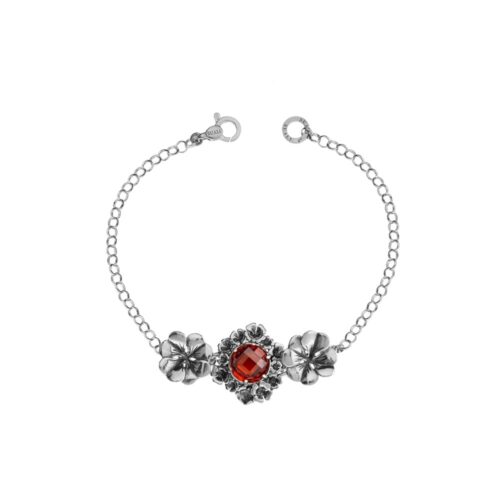 Bracciale "Quadrifoglio" con gemma