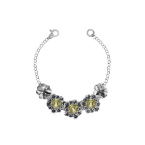 Bracciale "Quadrifoglio" con gemma