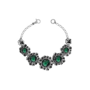 Bracciale "Quadrifoglio" con gemma