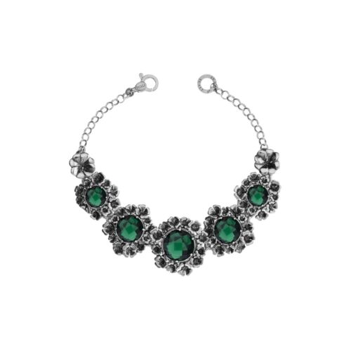 Bracciale "Quadrifoglio" con gemma