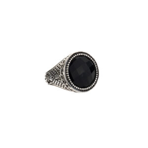 Anello Uomo Ossidiana