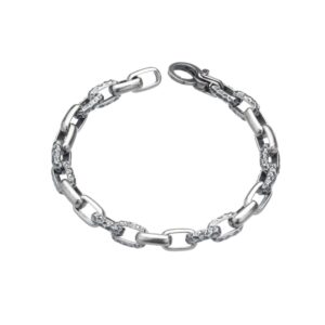 Bracciale Uomo puntinato e liscio