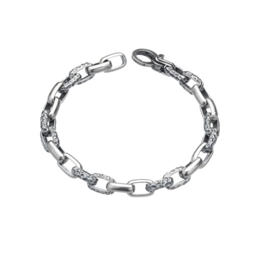 Bracciale Uomo puntinato e liscio