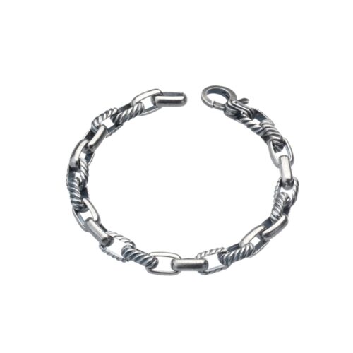 Bracciale Uomo rigato e liscio