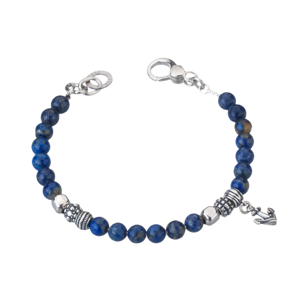 BM3116.jpg Bracciale Agata Blu e Bronzo - immagine 1