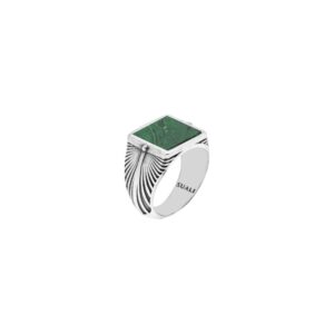 Anello Uomo con Malachite