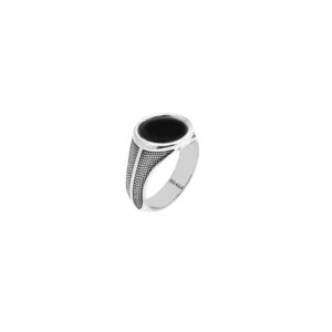 Anello Uomo Ovale con Onice