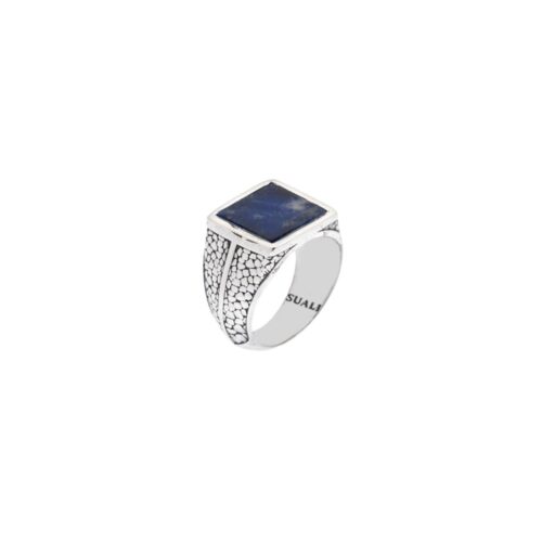 Anello Uomo con Sodalite