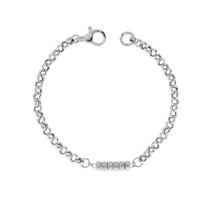 Bracciale Catena con elementi in fusione