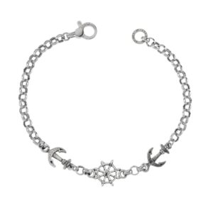 Bracciale Ancore e Timone