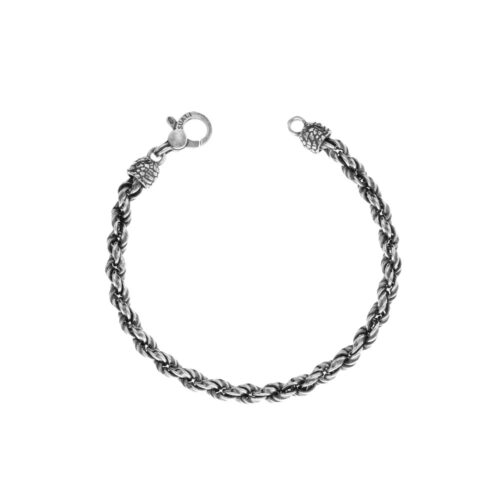 Bracciale Uomo Corda con elementi in fusione