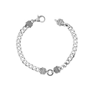 Bracciale Uomo Catena con elementi in fusione