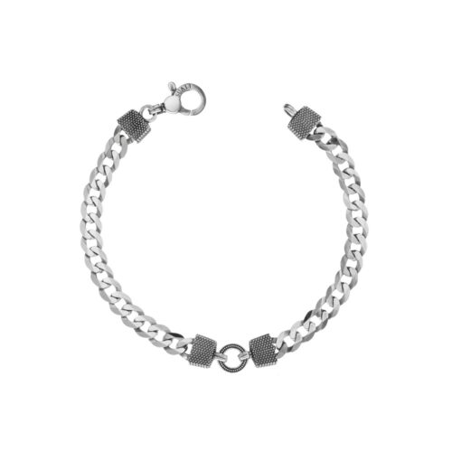 Bracciale Uomo Catena con elementi in fusione