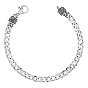 Bracciale Uomo Maglia con elementi in fusione