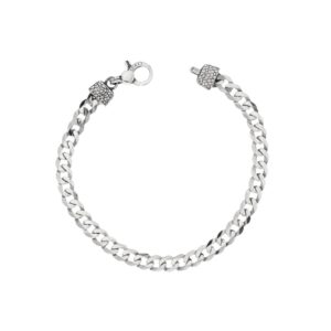 Bracciale Uomo Maglia con elementi in fusione
