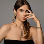 Bracciale "Quadrifoglio" con gemma - immagine 2