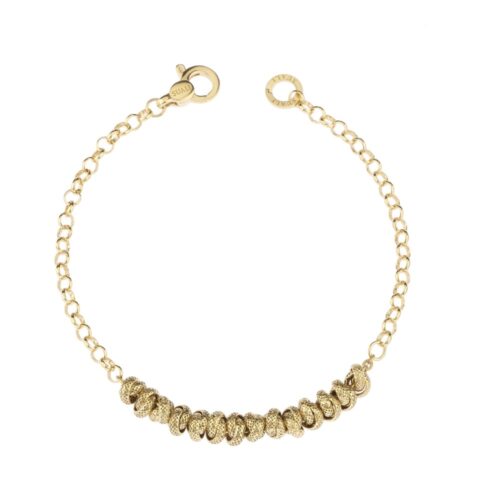 Bracciale con passanti Martellati