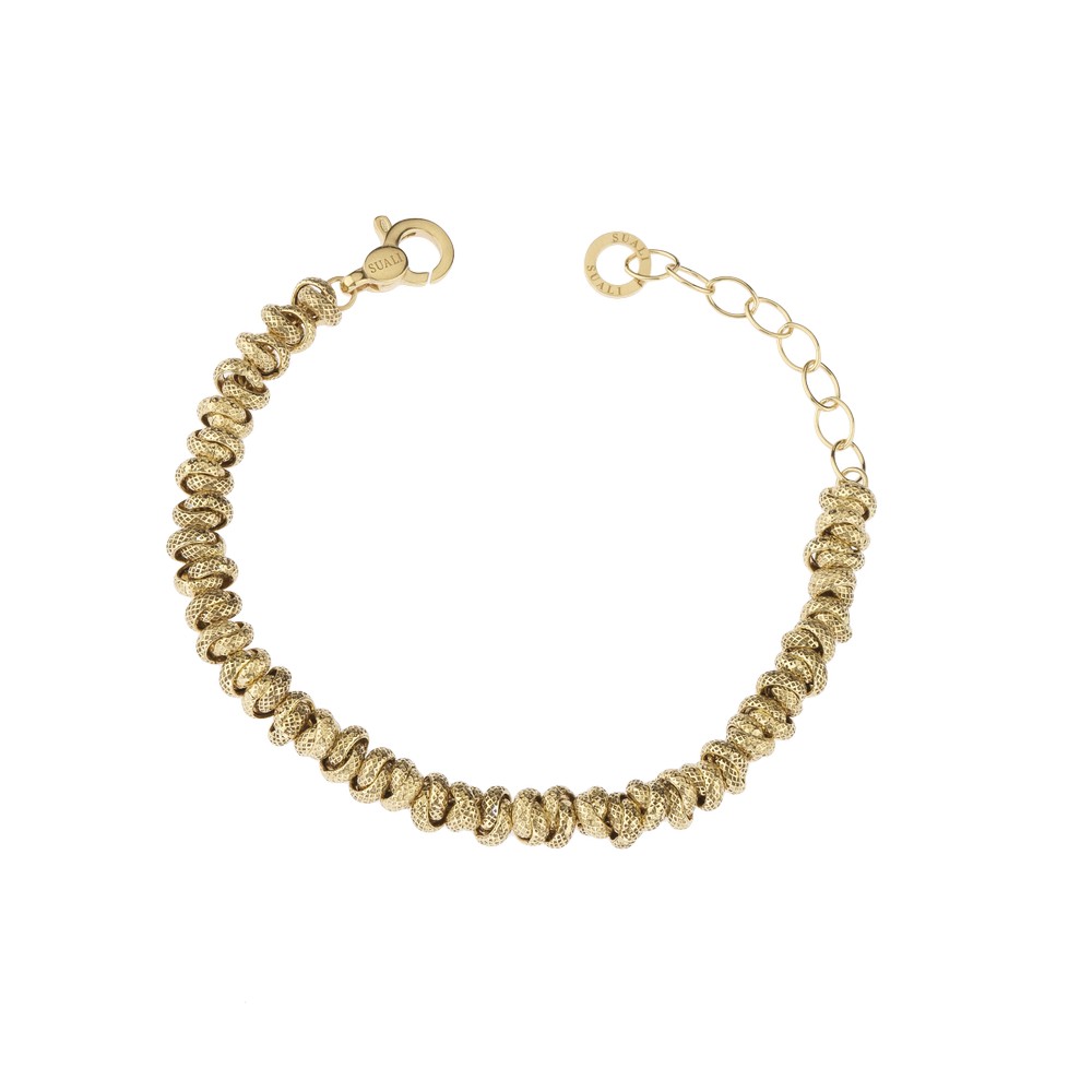 BM2989_OR Bracciale con passanti Martellati - immagine 1