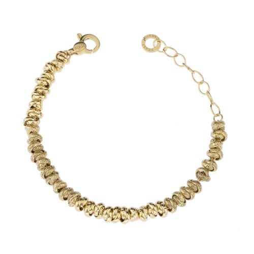 Bracciale con passanti Lisci/Martellati