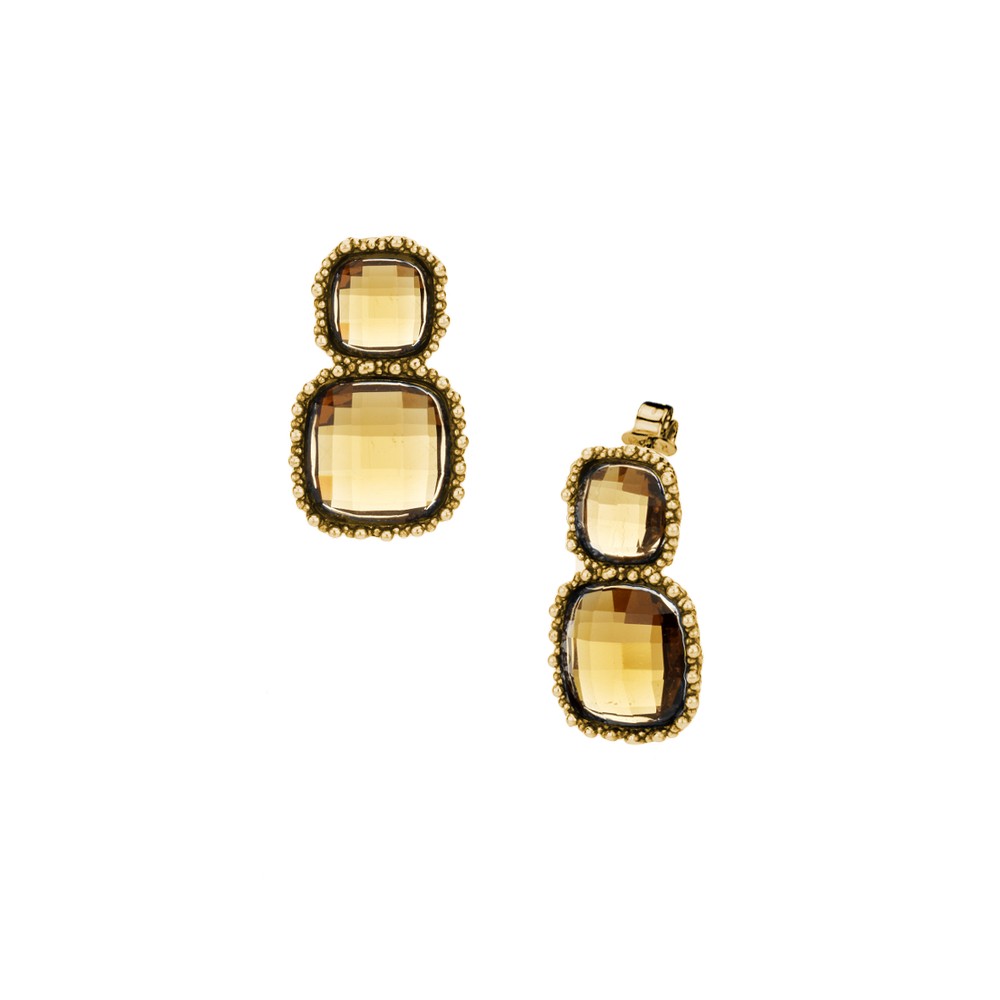 BM4004_1_OR Orecchini "Alchimia" Crystal Brown - immagine 1