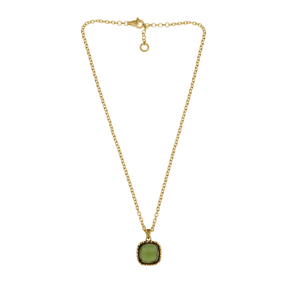 BM4014_3_OR Collana "Alchimia" Crystal Light Green - immagine 1
