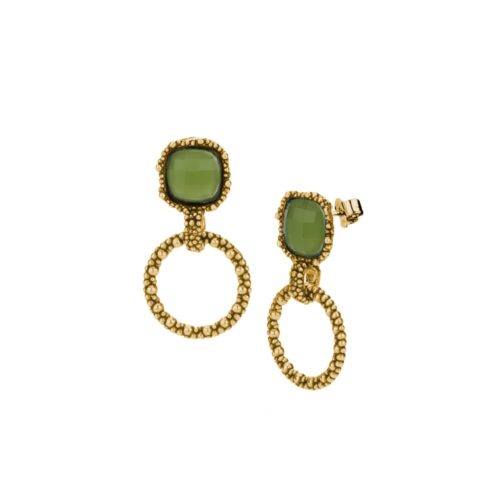 Orecchini "Alchimia"  Crystal Light Green