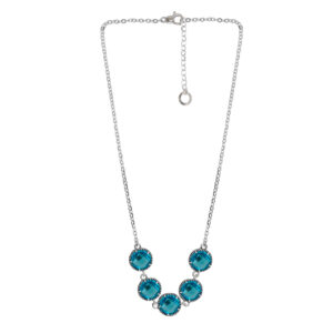 Collana Multicolor con 5 Gemme Brio