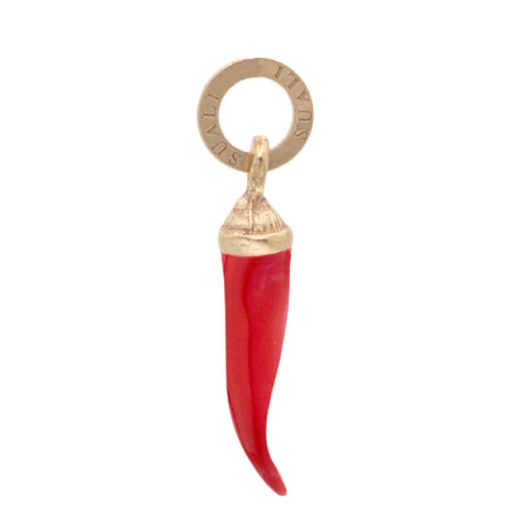 BL0012_1_OR Charm Cornetto Smaltato - immagine 1